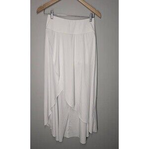 HALARA Women’s Breezeful Skirt Small High Waisted High Low Ruffle 2-in-1 Flowy